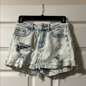 Distressed Denim Women Shorts